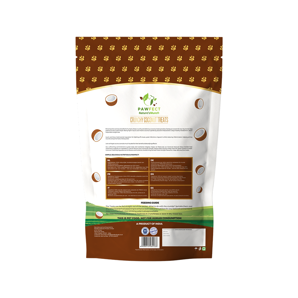 Nature's Munch Single Ingredient Vegan Treats: Coconut (50g/1.76oz)