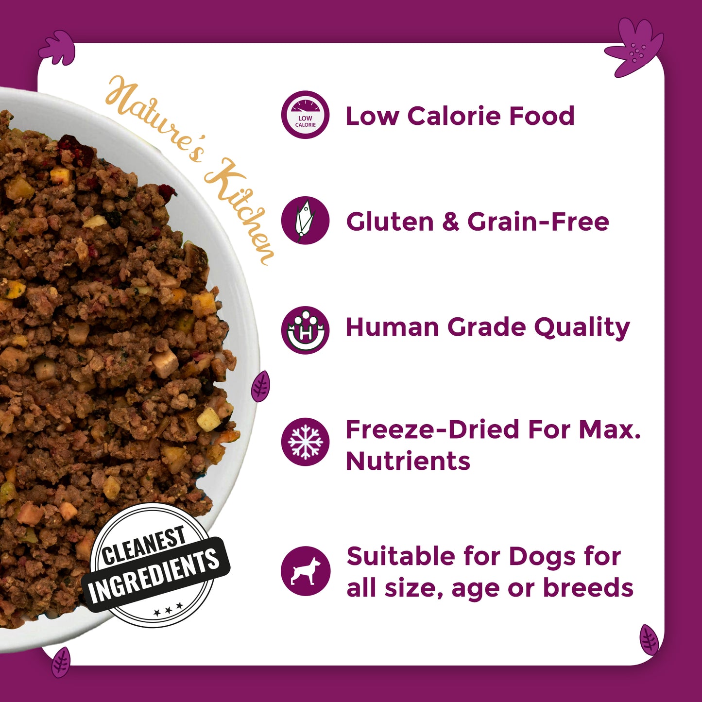 Nature's Kitchen Complete and Balanced Grain Free Dog Food: Chicken Recipe