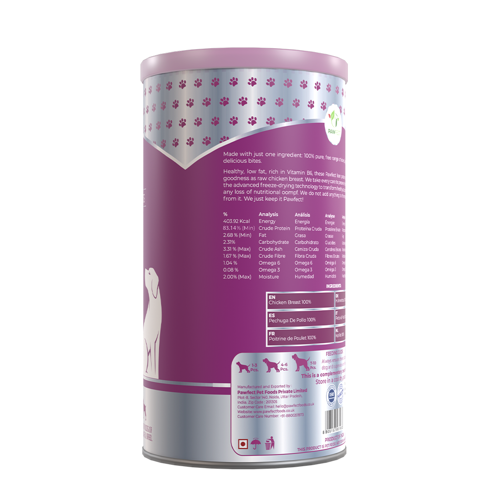 Freeze Dried Dog Treats: Chicken Breast (200g/7oz)