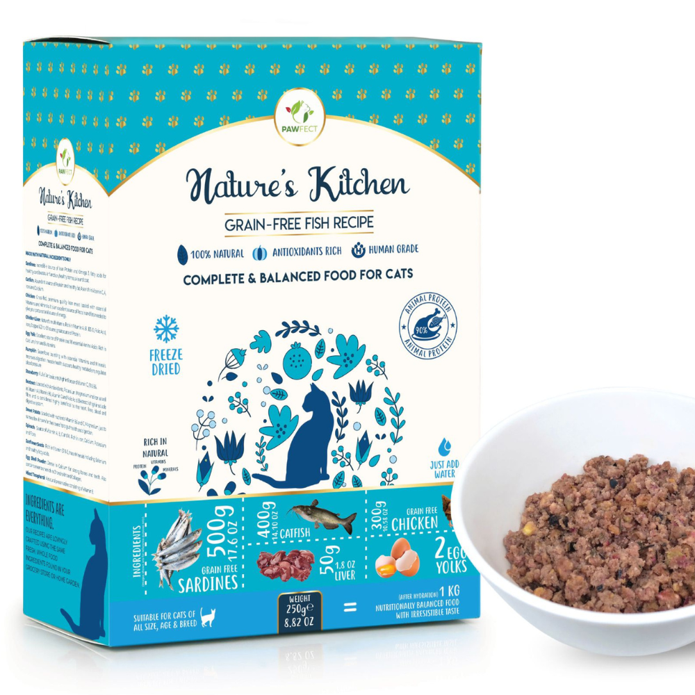 Pawfect Nature's Kitchen Freeze Dried Cat Food - Pack of 3