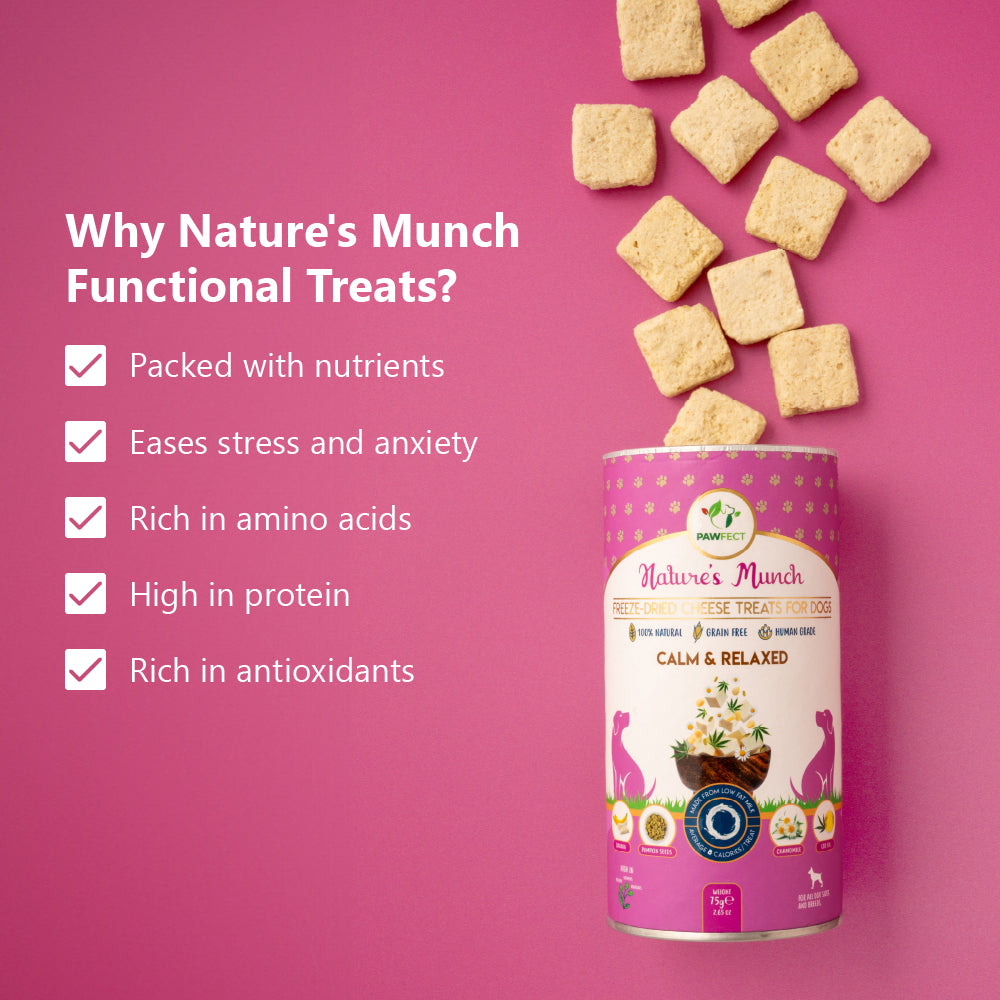 Nature's Munch Functional Dog Treats: Calm and Relaxed (75g/2.65oz)