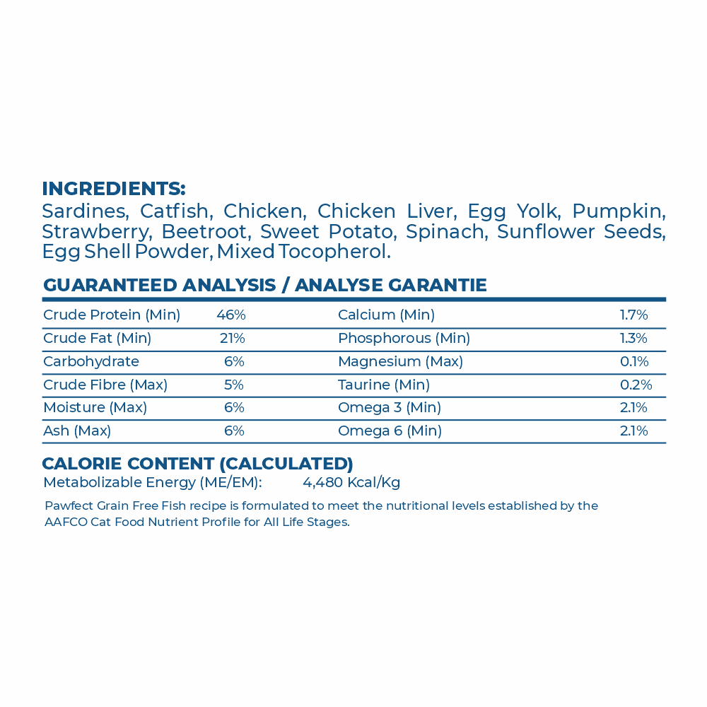 Pawfect Nature's Kitchen Freeze Dried Cat Food - Pack of 3