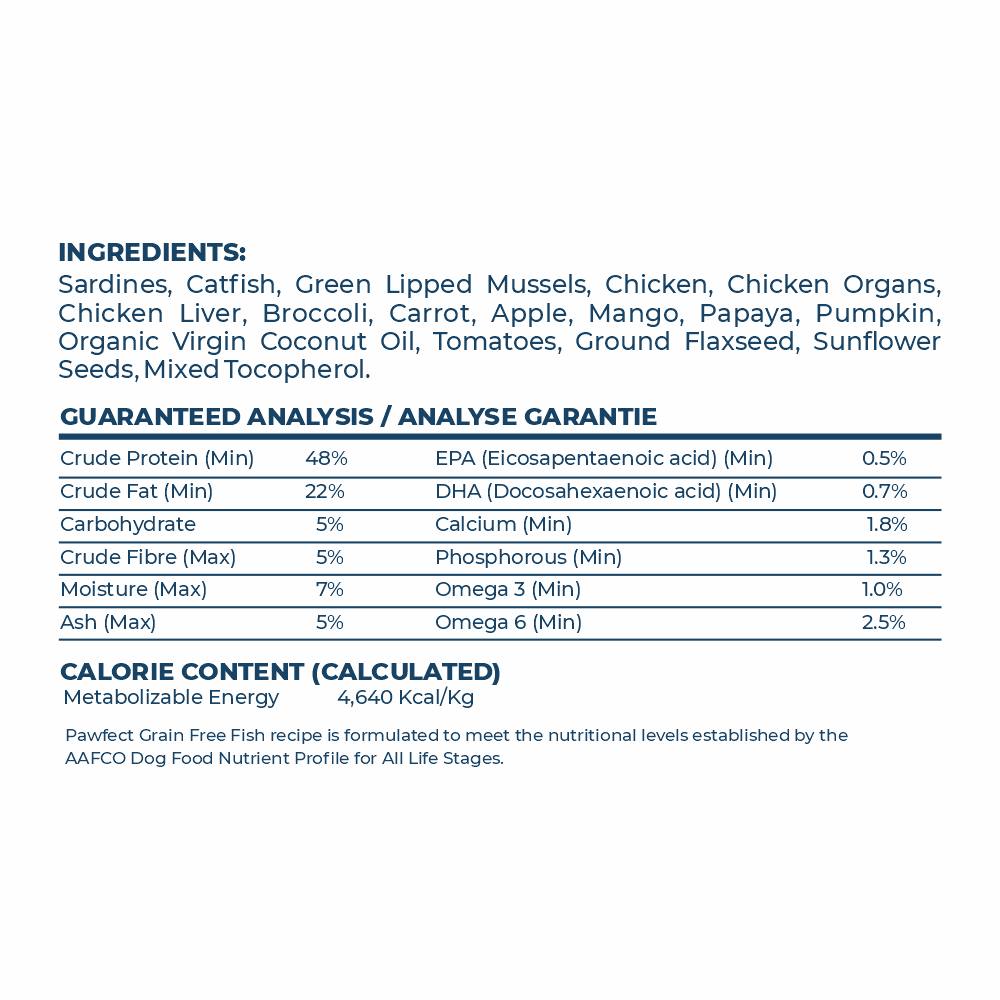 Pawfect Nature's Kitchen Freeze Dried Dog Food Trial Pack - Pack of 3
