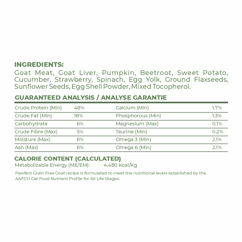 Pawfect Nature's Kitchen Freeze Dried Cat Food - Pack of 3