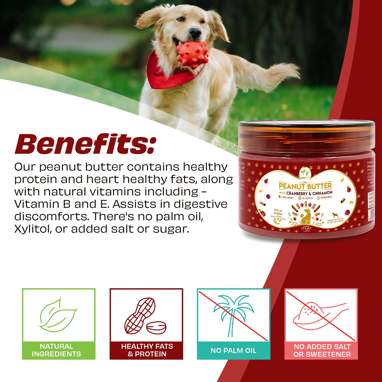 Peanut Butter: Cranberry & Cinnamon