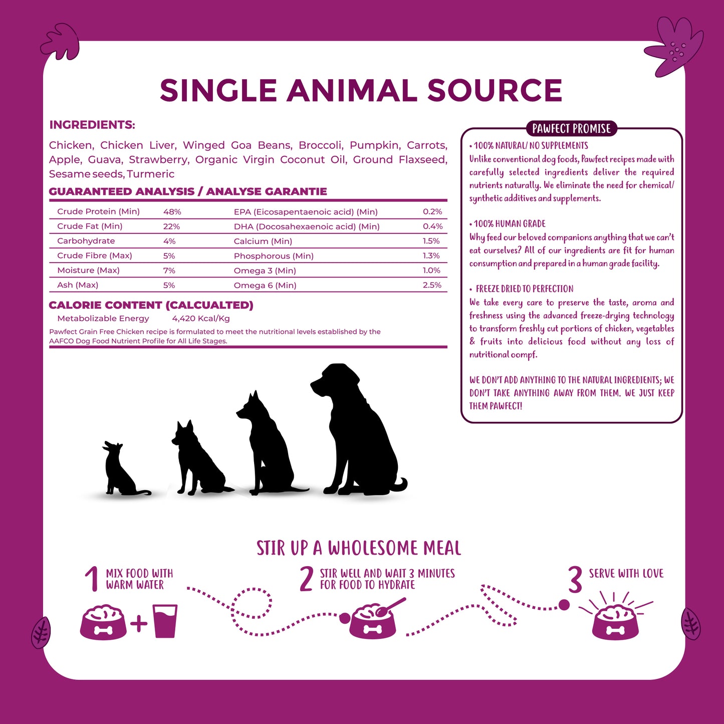 Nature's Kitchen Complete and Balanced Grain Free Dog Food: Chicken Recipe