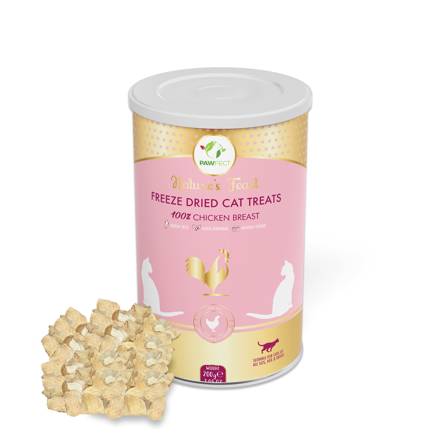 Nature's Feast Freeze Dried Cat Treats: Chicken Breast