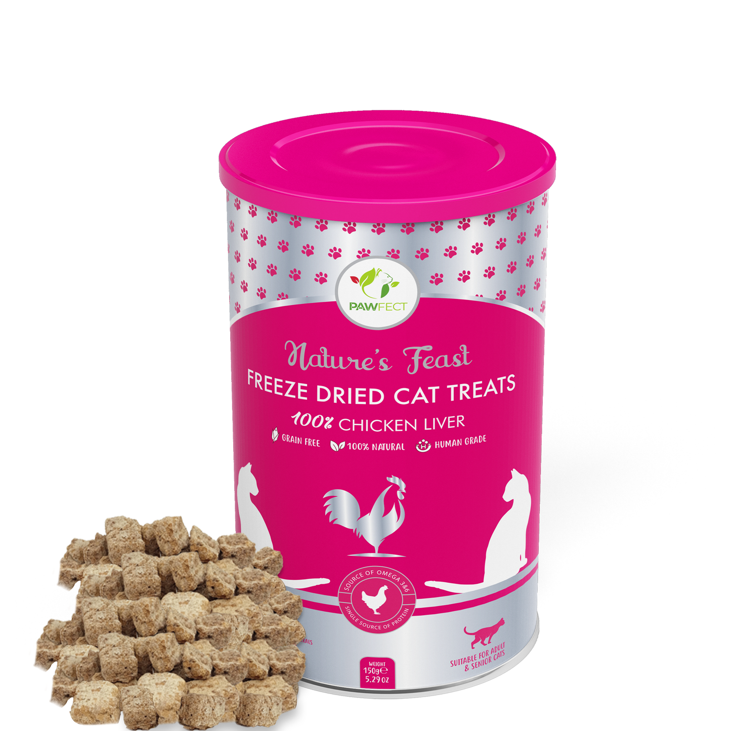 Nature's Feast Freeze Dried Cat Treats: Chicken Liver
