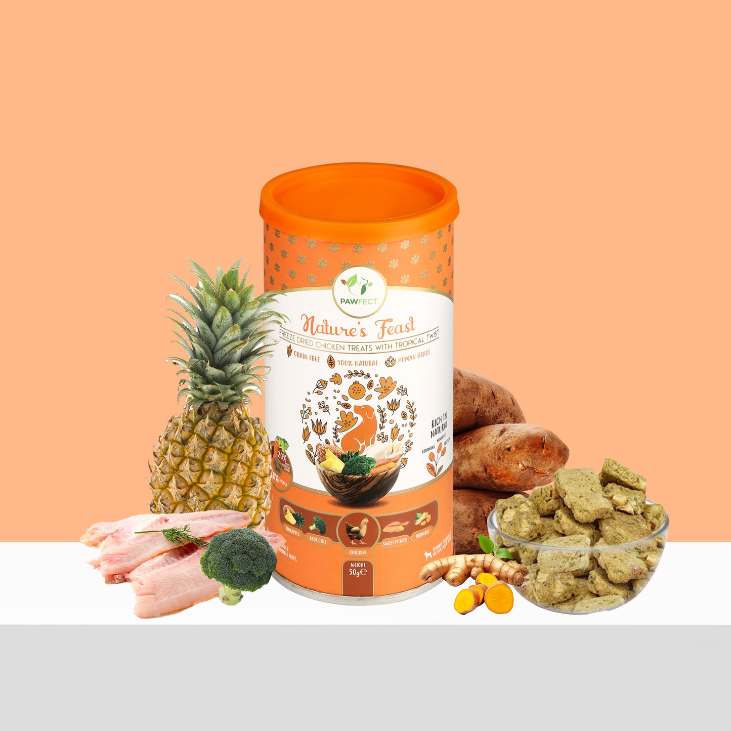 Pawfect Nature's Feast Dog Treats Trial Pack - Pack of 5