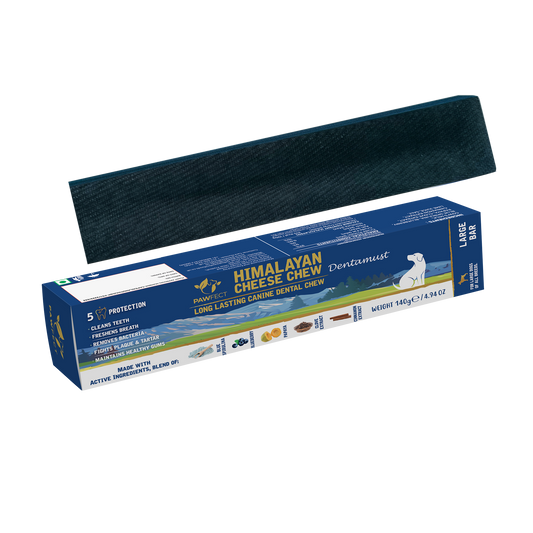 Himalayan Cheese Chew - Dentamust infused with Blueberry: Pack of 1 Chew for Large Sized Dogs (140g/4.93oz)