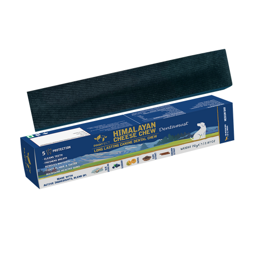 Himalayan Cheese Chew - Dentamust infused with Blueberry: Pack of 1 Chew for Medium Sized Dogs (70g/2.46oz)