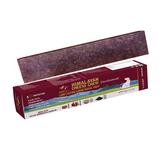 Himalayan Cheese Chew - Dentamust infused with Cranberry: Pack of 1 Chew for Medium Sized Dogs (70g/2.46oz)