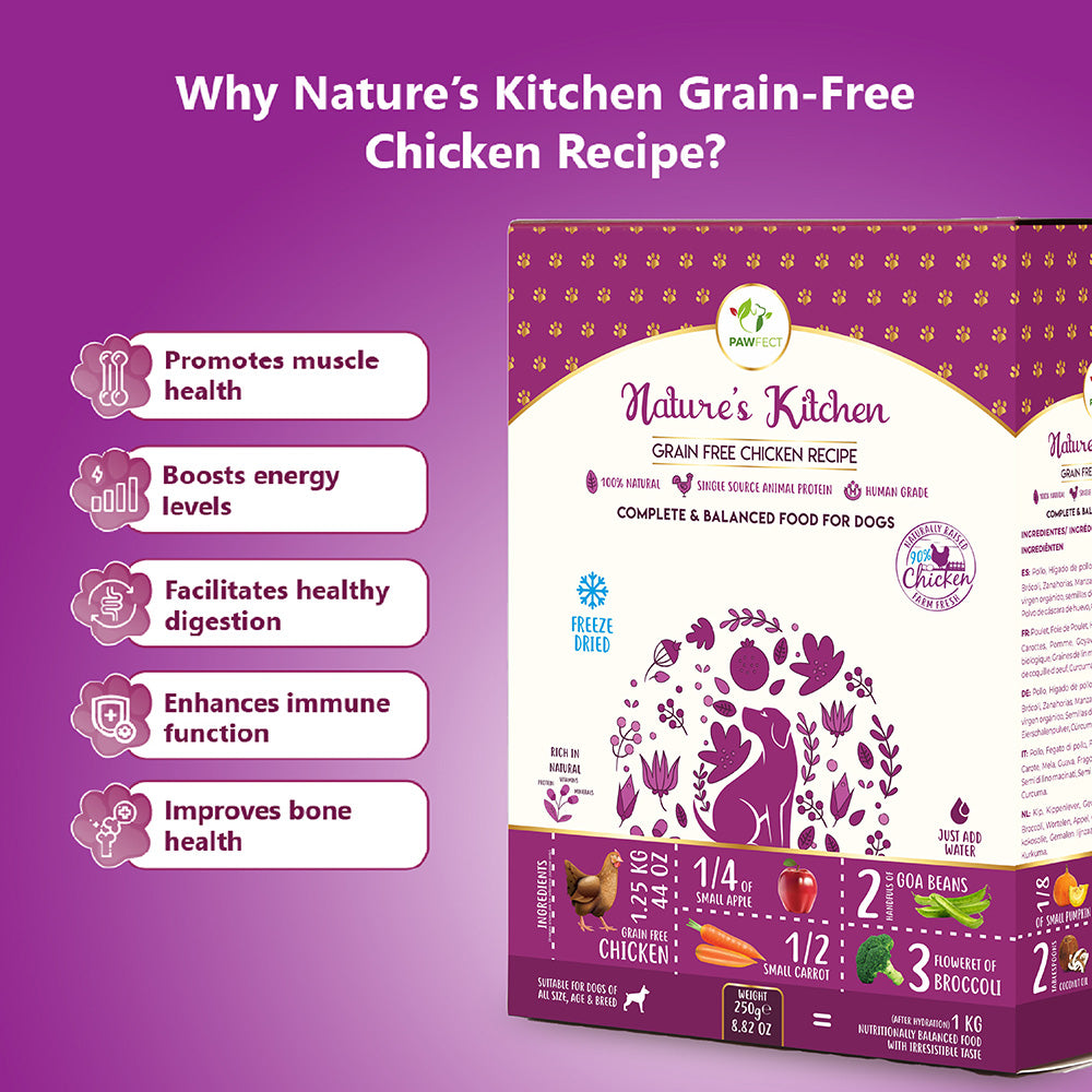 Nature's Kitchen Complete and Balanced Grain Free Dog Food: Chicken Recipe