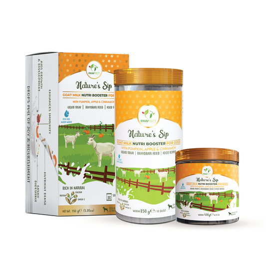 Nature's Sip for Dogs: Goat's Milk with Pumpkin, Pumpkin Seeds, Apple & Cinnamon