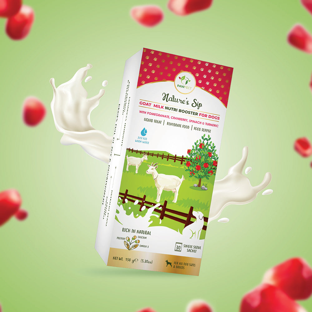 Nature's Sip for Dogs: Goat's Milk with Pomegranate & Cranberry