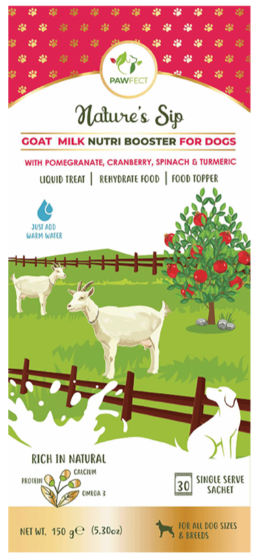 Nature's Sip for Dogs: Goat's Milk with Pomegranate & Cranberry