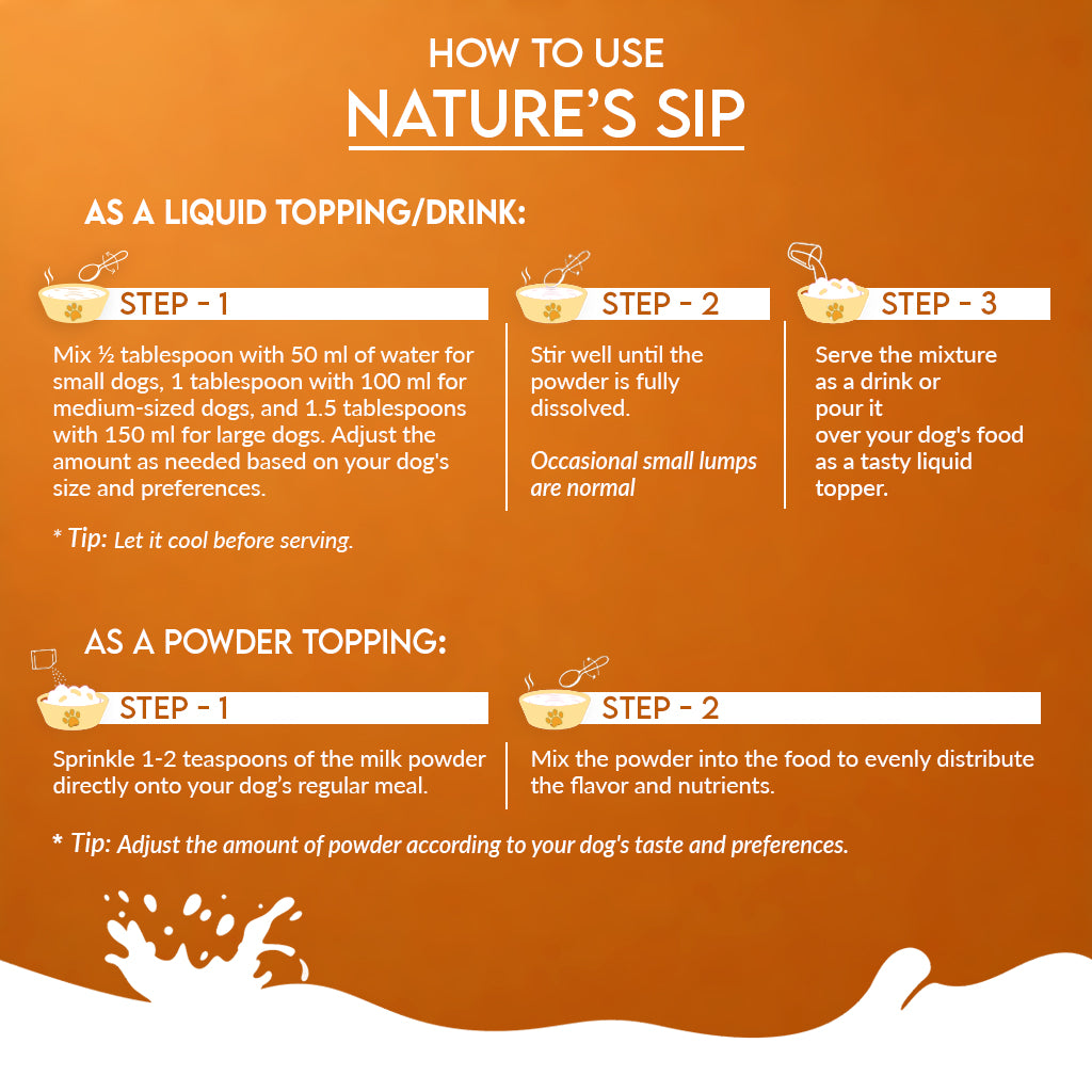 Nature's Sip for Dogs: Goat's Milk with Pumpkin, Pumpkin Seeds, Apple & Cinnamon