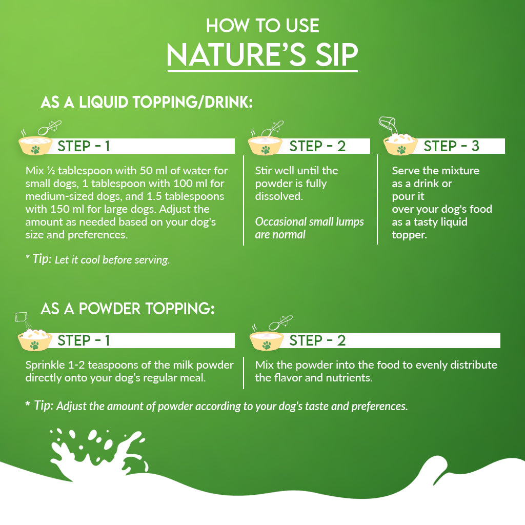 Nature's Sip for Dogs: 100% Goat Milk
