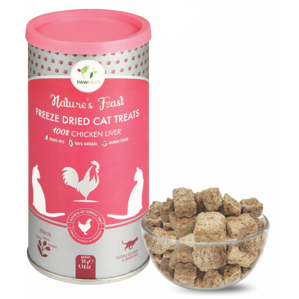 Nature's Feast Freeze Dried Cat Treats: Chicken Liver