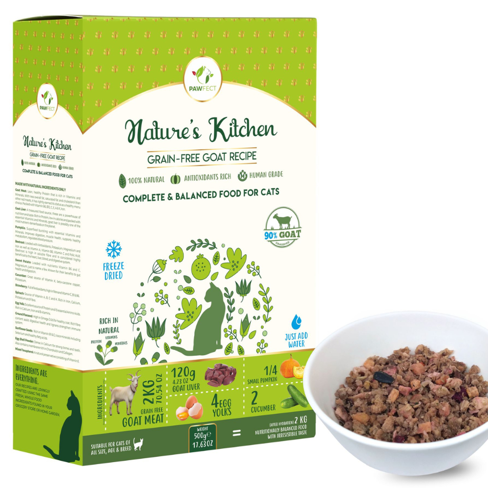 Nature's Kitchen Complete and Balanced Grain Free Cat Food: Goat Recipe