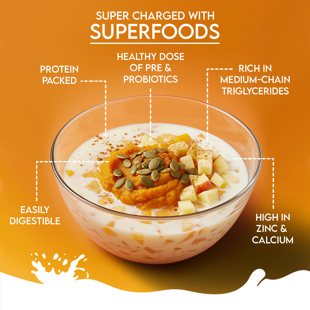 Nature's Sip for Dogs: Goat's Milk with Pumpkin, Pumpkin Seeds, Apple & Cinnamon