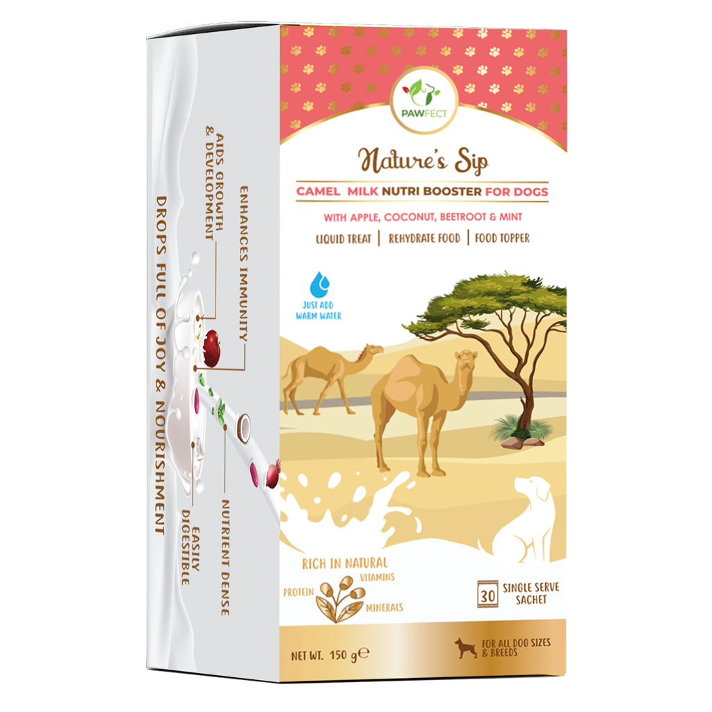 Pawfect Foods Nature's Sip Camel Milk Supplement With Apple, Coconut, Beetroot and Mint