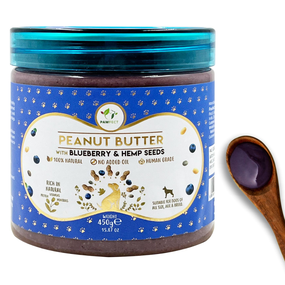 Peanut Butter: Blueberry & Hempseeds