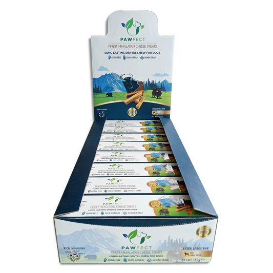 Pawfect Himalayan Cheese Dental Chew for Small Dogs | Pack of 16 bars (2240g/79oz)| 100% Natural dog treat| Grain & Rawhide free | Long Lasting