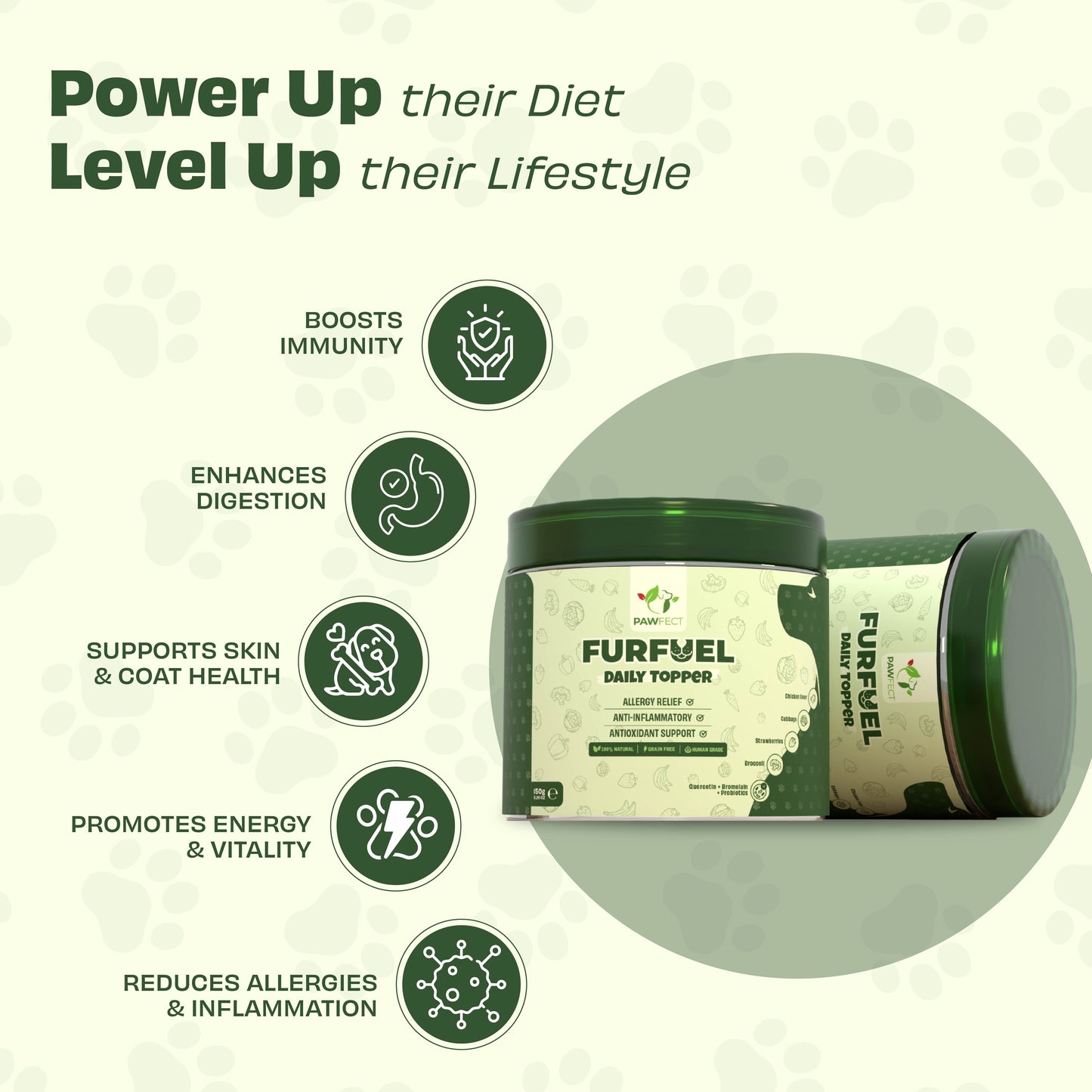 Pawfect Food Toppers Furfuel Daily (150g/5.29oz)