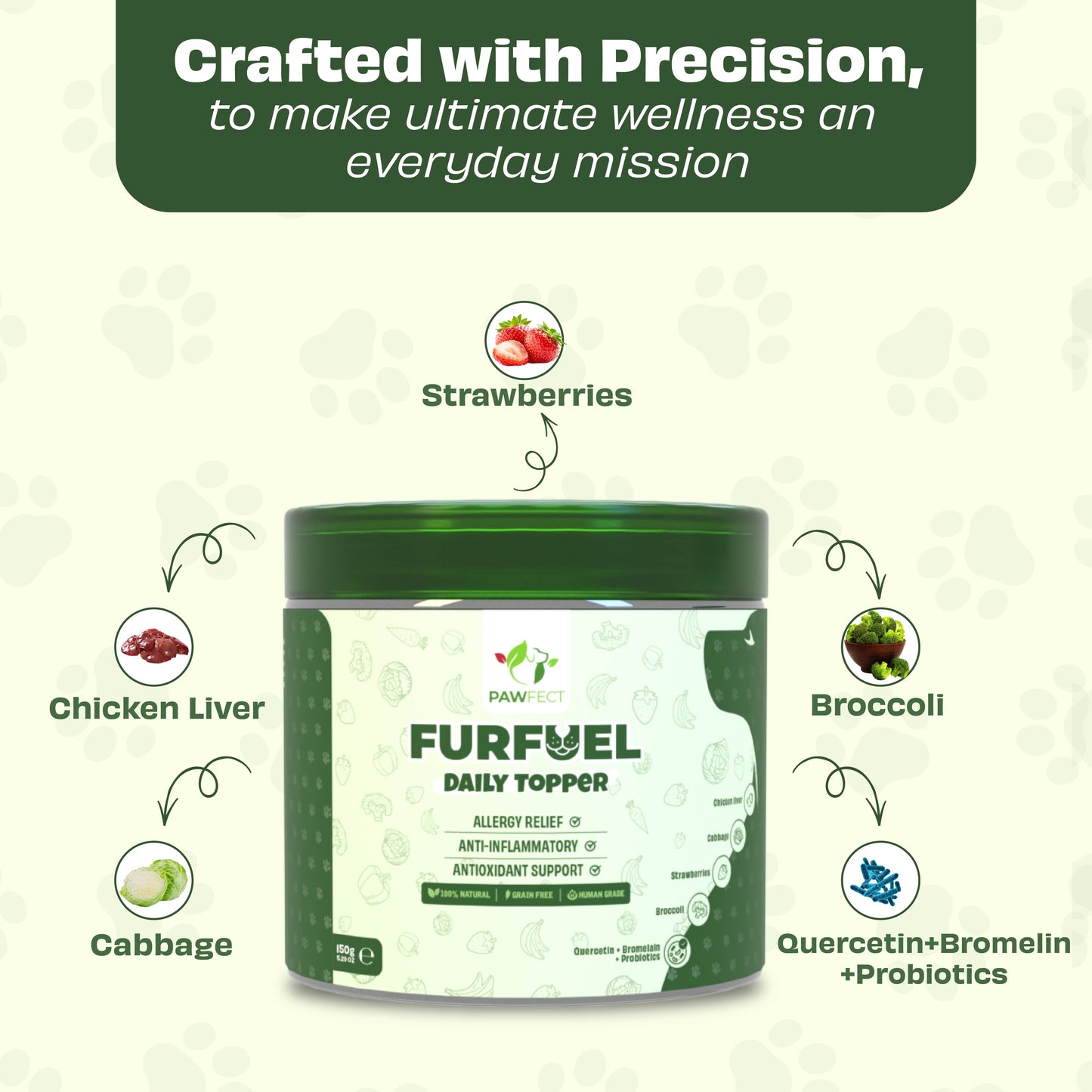 Pawfect Food Toppers Furfuel Daily (150g/5.29oz)