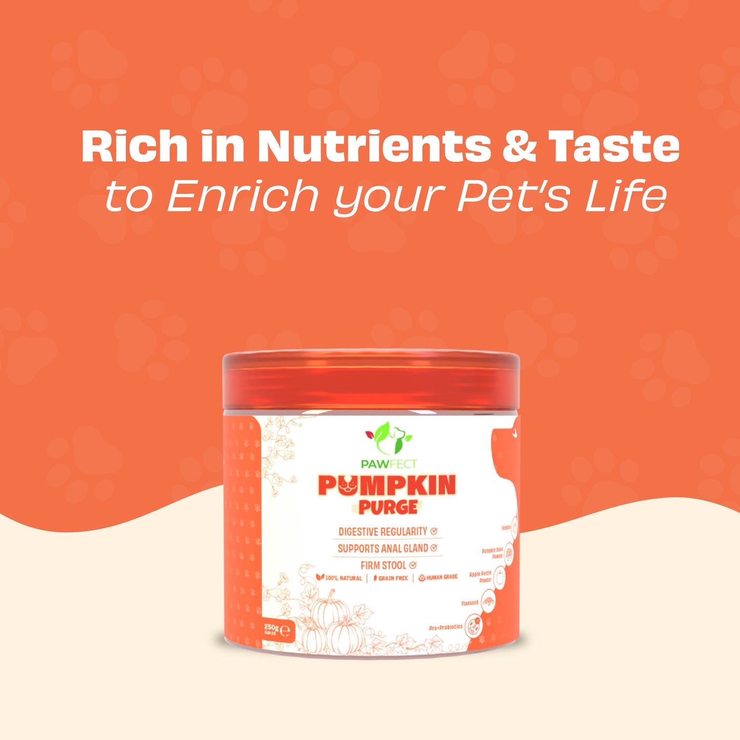 Pawfect Food Toppers Pumpkin Purge (250g/8.8oz)