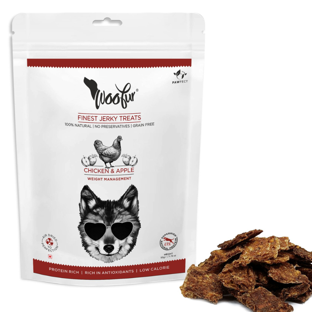 Woofur Jerky Treats: Chicken & Apple (50g/1.76oz) (Chewy)