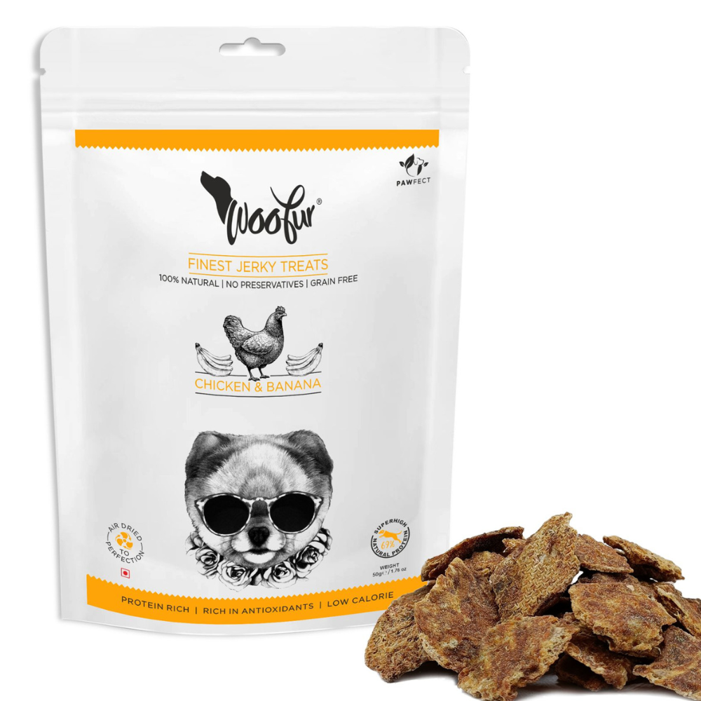 Pawfect Foods Woofur Jerky Treats Chicken & Banana Treat