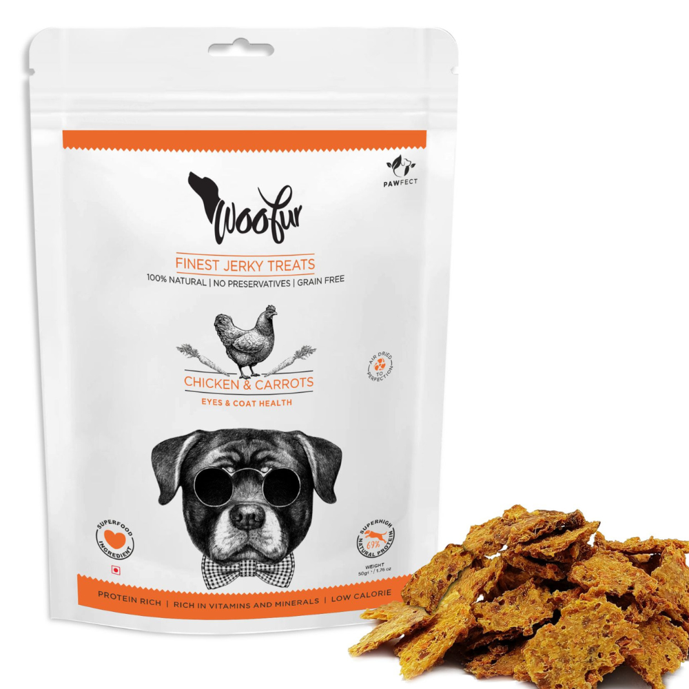 Pawfect Foods Woofur Jerky Treats Chicken & Carrot Treat