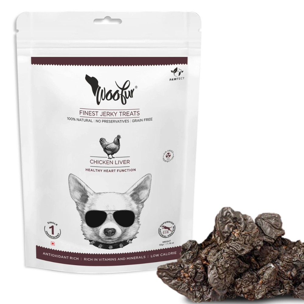 Woofur Jerky Treats: Chicken Liver (50g/1.76oz)