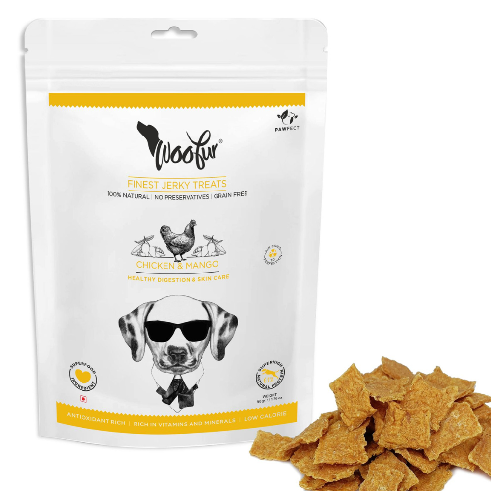 Woofur Jerky Treats: Chicken & Mango (50g/1.76oz) (Chewy)