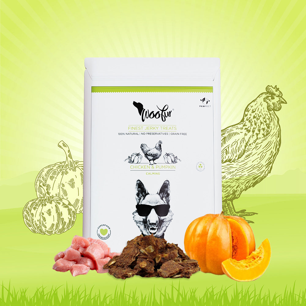 Woofur Jerky Treats: Chicken & Pumpkin (50g/1.76oz)