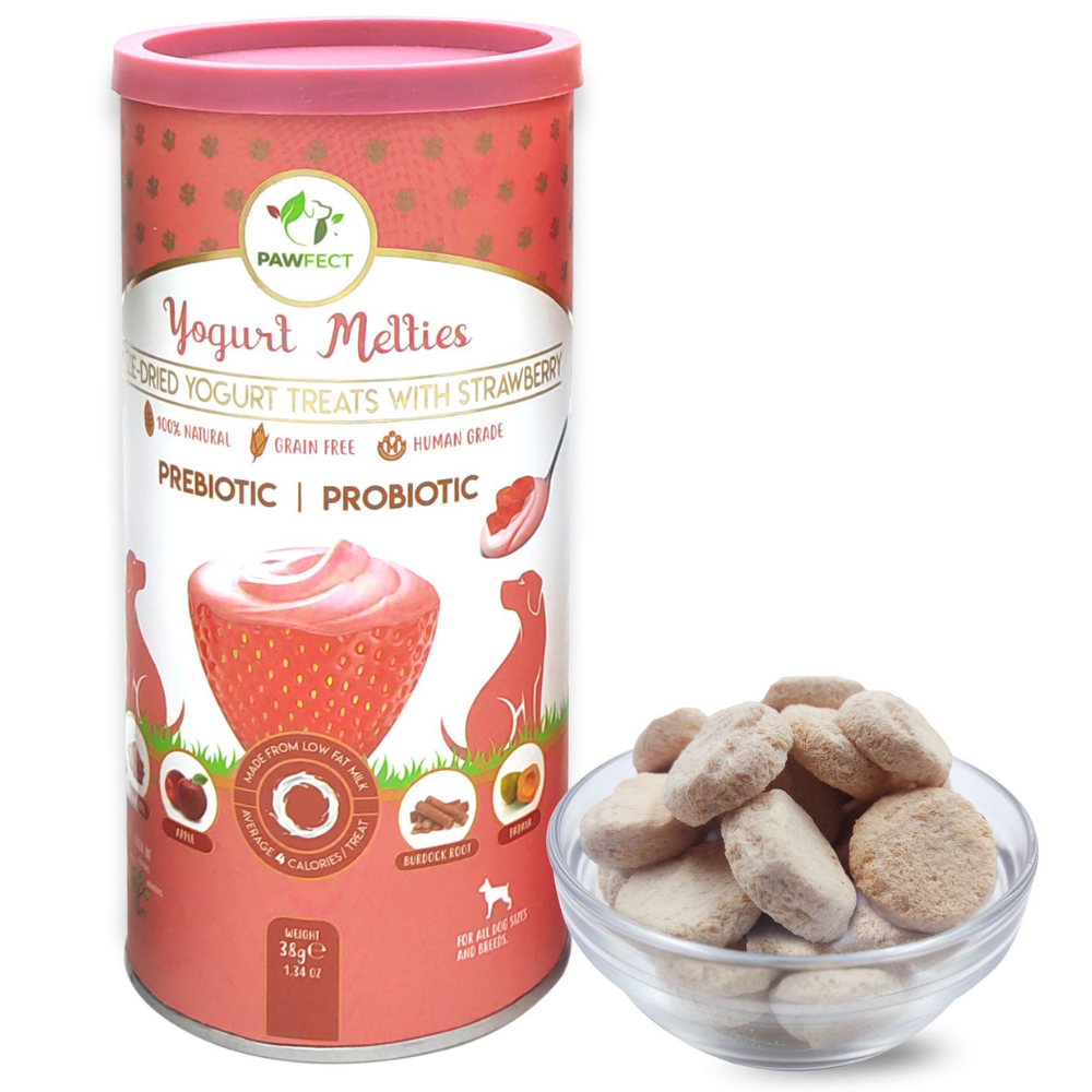 Pawfect Foods Yogurt Melties Strawberry & Yogurt Dog Treats