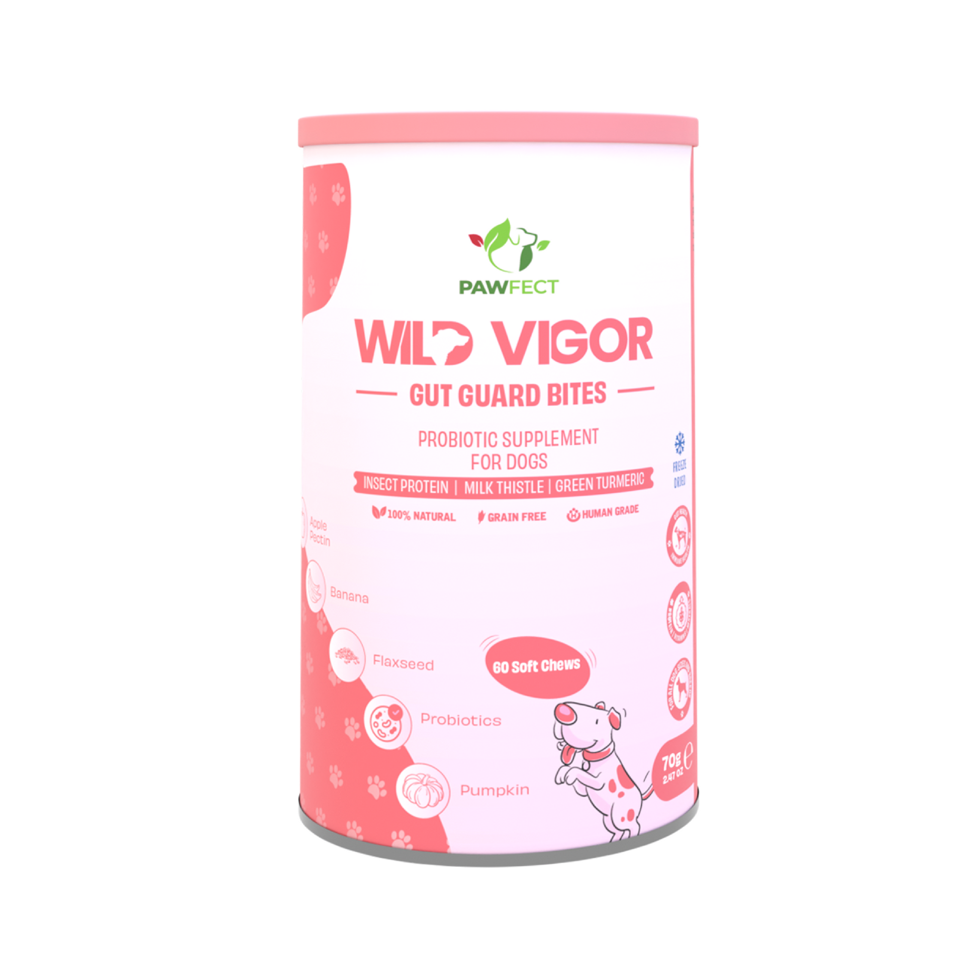 Pawfect Foods Wild Vigor Gut Guard Bites Supplement