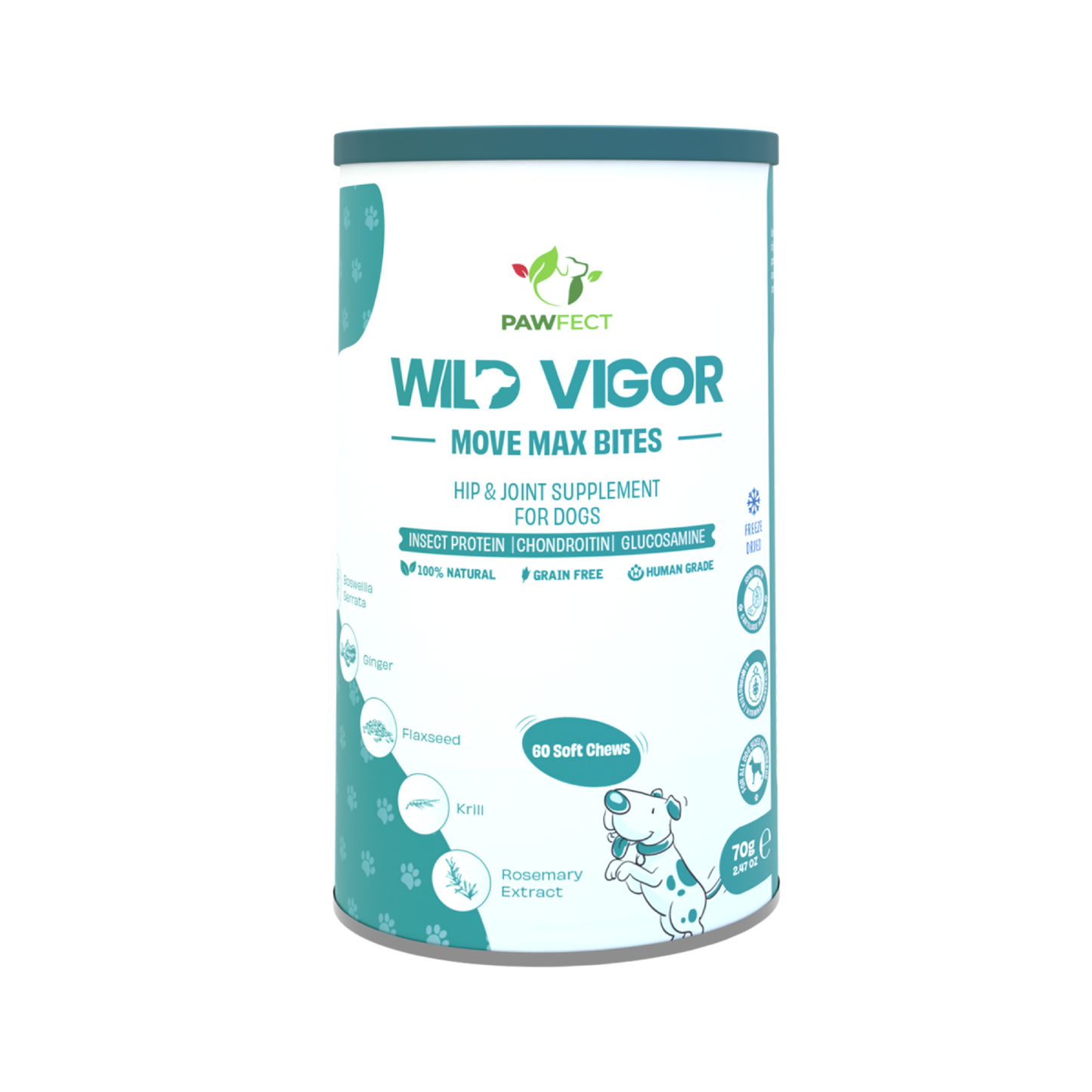 Pawfect Wild Vigor Move Max Bites (70g/2.46oz)