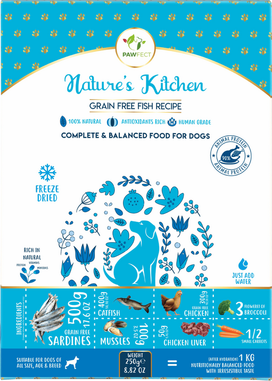 Nature's Kitchen Complete and Balanced Grain Free Dog Food: Fish Recipe