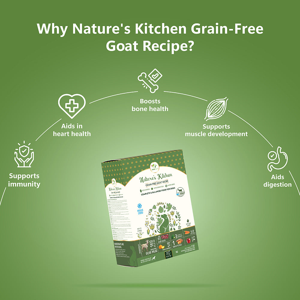 Nature's Kitchen Complete and Balanced Grain Free Dog Food: Goat Recipe