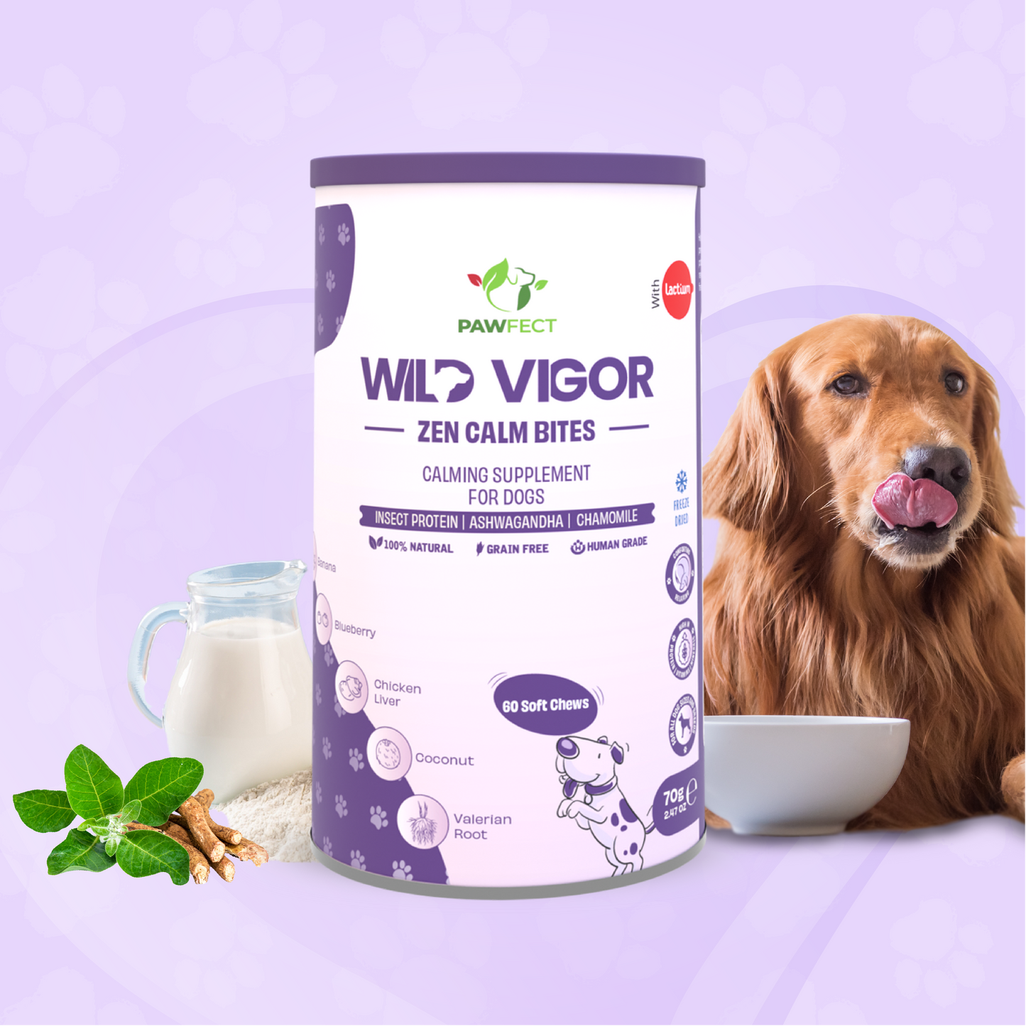 Pawfect Wild Vigor Zen Calm Bites (70g/2.46oz)