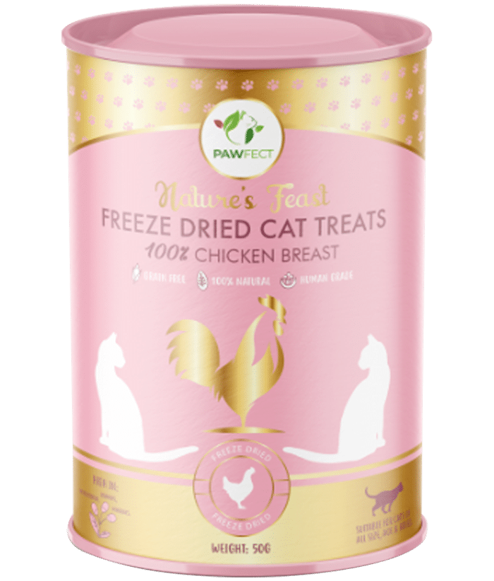 Nature's Feast - Freeze Dried Chicken Breast Treats for Cats