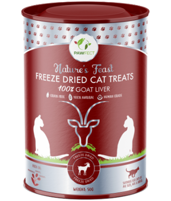 Nature's Feast - Freeze Dried Goat Liver Treats for Cats