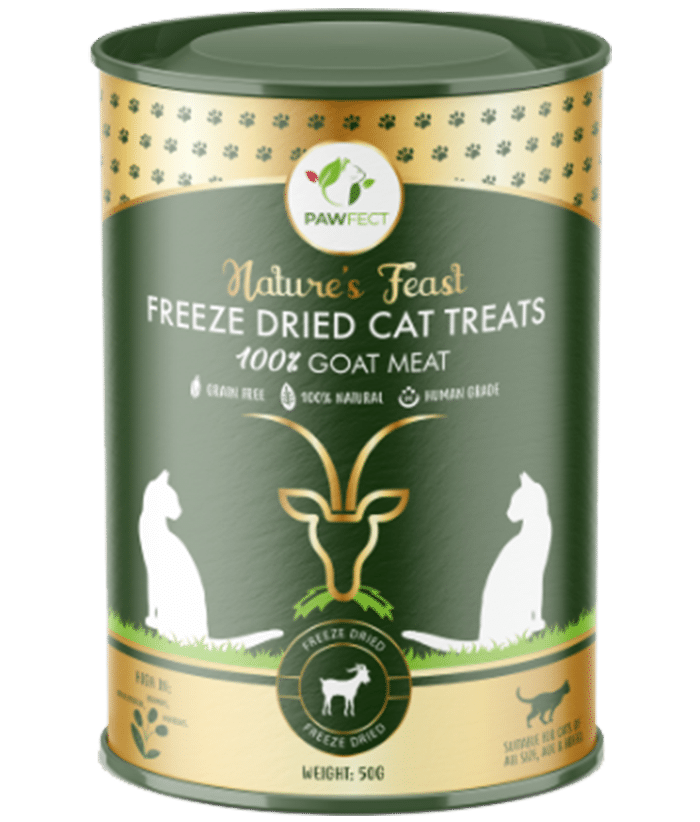Nature's Feast - Freeze Dried Goat Meat Treats for Cats