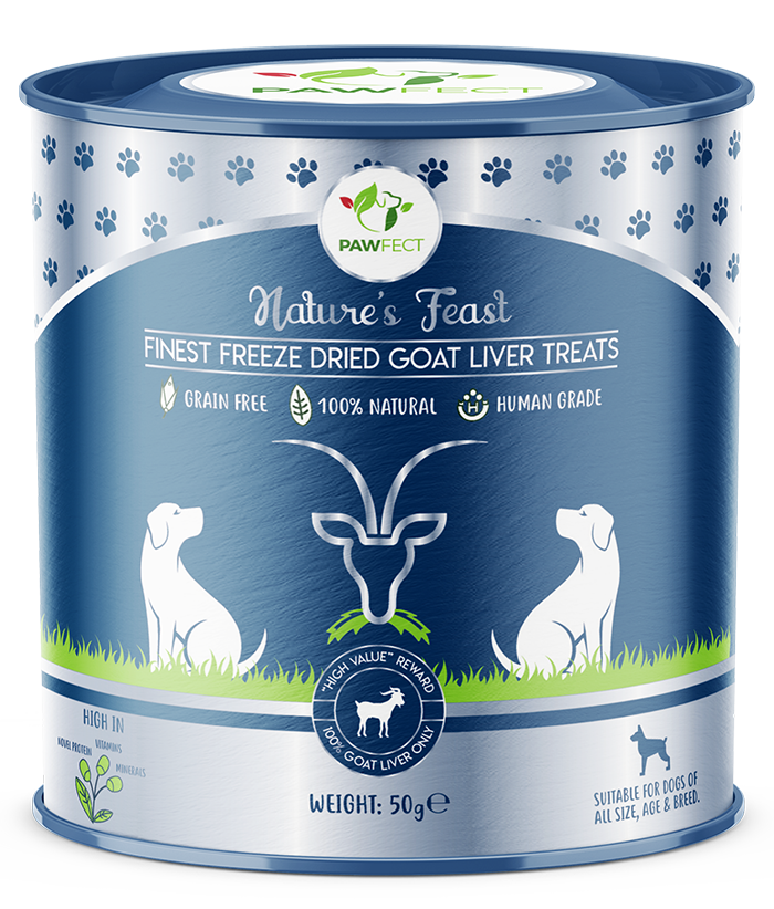 Nature's Feast -  Freeze Dried Goat Liver Treats for Dogs