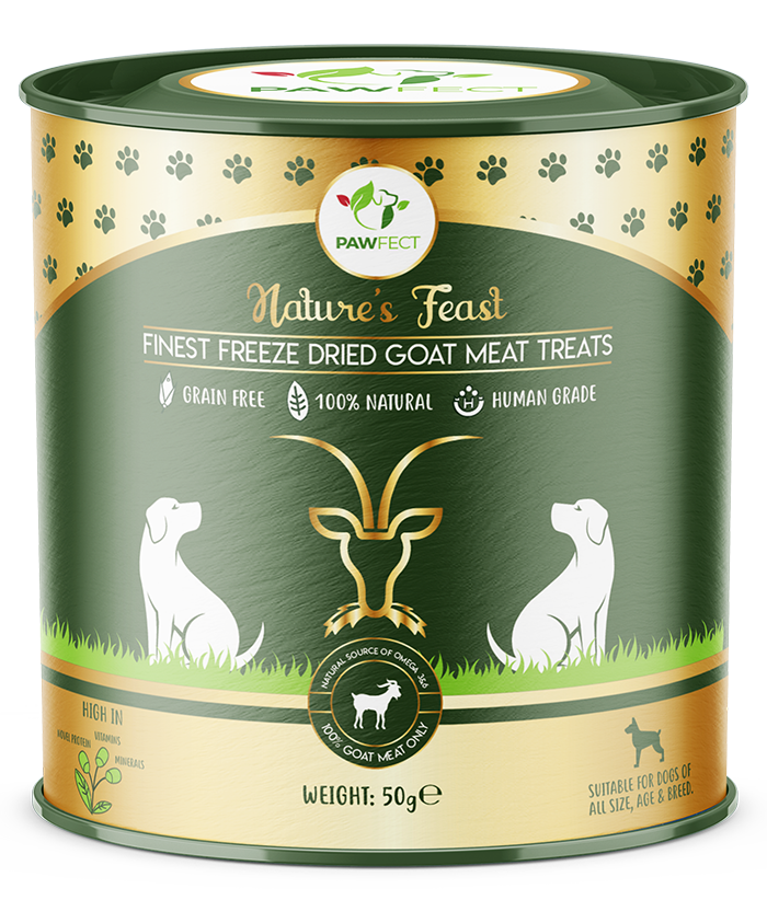 Nature's Feast - Freeze Dried Goat Meat Treats for Dogs