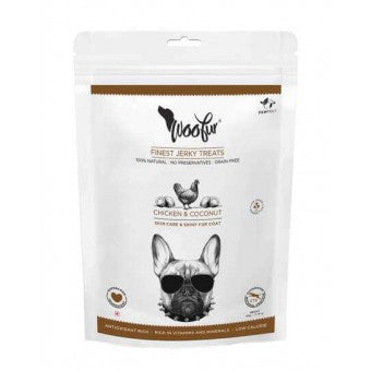 Woofur Air Dried Jerky Treats for Dogs - Chicken & Coconut