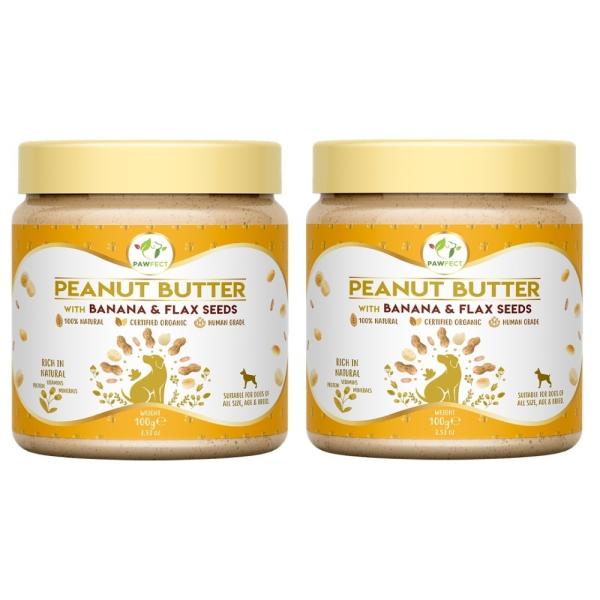 Peanut Butter with Banana and Flaxseeds for Dogs